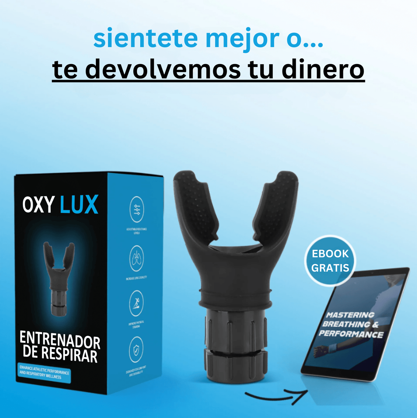 Oxylux  Entrenador de Respiración